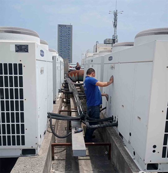 江州中央空调制热和不制冷系统维修方法